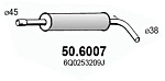 506007 ASSO Глушитель средн.часть