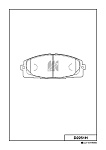 D2251H KASHIYAMA КОЛОДКИ ТОРМОЗНЫЕ, ПЕРЕДНИЕ (С АНТИСКРИПНОЙ ПЛАСТИНОЙ) TO HIACE KDH200K 04-