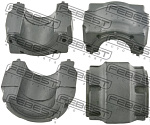 VWSB5G1FD24KIT FEBEST Втулка стабилизатора. (КОМПЛЕКТ D24) AUDI A3/S3/SPORTB./LIM./QU. 2013- [ZA]