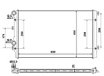 53406A NRF Радиатор двигателя (Al) VW Golf 1.9D 04- 53406A