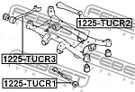 1225TUCR3 FEBEST Тяга задняя продольная