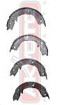 AKS2004 AKYOTO Колодки тормозные барабанные. MITSUBISHI : MMC PAJERO III.PAJERO SPORT 2.5TD.3.2TD