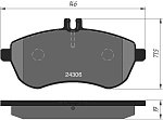 1736KT KOTL Колодки тормозные дисковые передние к-т MERCEDES W204/W212.