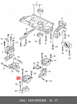 30112056 H&Q Опора двигателя левая / AUDI A-3,SEAT Altea,Leon,Toledo,SKODA Octavia,Superb,Yeti,VW Caddy-II