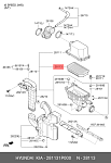 281131P000 HYUNDAI / KIA Фильтр воздушный  VENGA