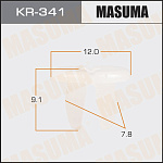 KR341 MASUMA Клипса автомобильная (автокрепеж) (мин. 50 шт.)