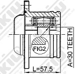 JC33030 JIKIU ШРУС внутренний. Audi_TT 8N3# (1998-2006)/Seat_Cordoba III (2003-)/Ibiza II 6K1 (1993-2002)/Skoda_Octavia I 1U# (1996-2010)/Roomster 5J (2006-)/Volkswagen_Bora 1J# (1998-2005)/Golf 1J# (1998-2006)/Golf IV 1J# (1997-2006)/Golf VI 5K1 (2008-..