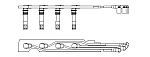 968G100 BREMI к-кт проводов!\ Audi A2 1.4, VW Golf 4/Bora/Polo 1.4/1.6 V4 97>