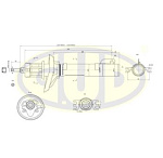 GSA634812 G.U.D Амортизатор | перед прав/лев |