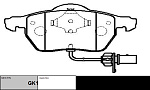 CKVW5 CTR Колодки тормозные дисковые