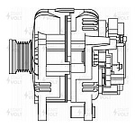 LG1829 STARTVOLT Генератор для а/м VAG Tiguan (07-)/Passat (07-)/Yeti (10-) 1.4TSI 140A (LG 1829)