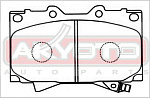 AKD1206 AKYOTO КОЛОДКИ ТОРМОЗНЫЕ ДИСКОВЫЕ ПЕРЕДНИЕ