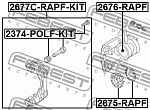 2676RAPF FEBEST Поршень супп.перед.SKODA FABIA 54# 2007-2015 [CZ]