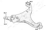 720KK03L ASHIKA Рычаг передний левый