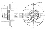 BS5279 ZEKKERT Диск торм. перед. Audi A4 II  III 00-  A6 II 97-  Skoda Superb (3U) 01-  VW Passat V 97-