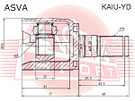 KAIUYD ASVA Шрус внутренний 22x40x27