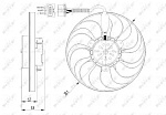 47398 NRF вентилятор охлаждения!\ Audi A3 1.8T 98>