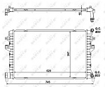 58471 NRF радиатор системы охлаждения!\ Audi A3, Seat Leon, VW Golf 1.0-1.4TSI/1.6-2.0TDi 12>