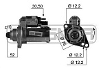 220445 ERA Стартер  МКПП БЕНЗИН VW PASSAT [B6] (2005>)