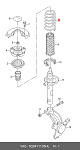 ST130027F STANDARD SPRINGS ПРУЖИНА ПЕРЕДНЯЯ SKODA/VW