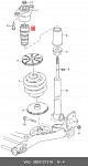 AS202712 ASLYX ОТБОЙНИК AUDI A4 B5/A6/PASSATB5 96- ЗАД