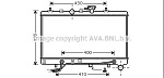 KA2035 AVA Радиатор KIA RIO II 1.4/1.6 05-