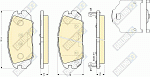 6134099 GIRLING Колодки дисковые пер. HYUNDAI Sonata 05г.> 6134099