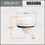 KR317 MASUMA пистон обшивки двери!\ Hyundai Elantra/Santa Fe/Sonata 00>