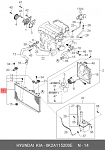 126022 DEQST Радиатор охлаждения двигателя KIA SPECTRA (FB) Седан 00-11 1.6 DOHC