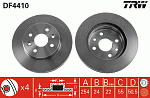 DF4410 TRW Диск тормозной передний