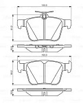 0986495346 BOSCH Колодки тормозные AUDI A3 SKODA KODIAQ VW GOLF PASSAT TIGUAN 12- задние