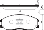 SP1157 SANGSIN BRAKE Колодки торм.пер.