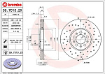 0970102X BREMBO Диск тормозной п. AUDI A1 (8X1, 8XF) (05 10-) F AUDI A1 Sportback (8XA, 8XK) (11 11-) F