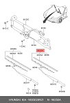 9835028921 HYUNDAI / KIA Щетка стеклоочистителя летняя