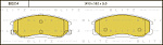 BB0234 BLITZ Колодки тормозные дисковые передние