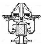 LT2311 LUZAR Термостат для а/м Honda Civic VII (00-)/CR-V (95-)/Accord VI (97-) (78°С) (термоэл.) (LT 2311).