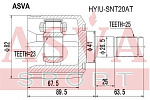 HYIUSNT20AT ASVA ШРУС ВНУТРЕННИЙ 23x41x25