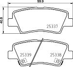 NP6146 NISSHINBO Комплект тормозных колодок HYUNDAI, KIA