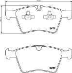 8DB355014191 HELLA Колодки тормозные дисковые | перед |