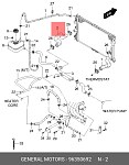 96350692 DAEWOO Патрубок CHEVROLET Lanos радиатора нижний DAEWOO