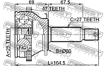 2210NS27A47 FEBEST ШРУС 2210-NS27A47