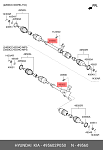 495602P050 HYUNDAI / KIA ПРИВОДНОЙ ВАЛ ПЕРЕДНЕЙ ОСИ