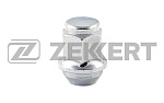 BE4102 ZEKKERT Гайка колесная, конус, M12 x 1,5, L=35, ключ 21, Хром.