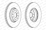 DDF1305C FERODO Диск тормозной передний, вентилируемый. VAG