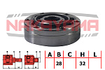 NJ7010NY NAKAYAMA ШРУС внутр. к-кт SKODA OCTAVIA II 04- (28x32)