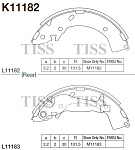 K11182 KASHIYAMA КОЛОДКИ ТОРМОЗНЫЕ БАРАБАННЫЕ, ЗАДНИЕ HY GETZ 02-07, HY TB 06