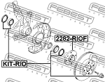 2282RIOF FEBEST Ступица передняя