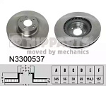 N3300537 NIPPARTS Диск тормозной