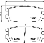 MDB2665 MINTEX Колодки тормозные дисковые задн. TERRACAN T9;TERRACAN (HP);TERRACAN Gel?ndewagen geschlossen,TERRACA.