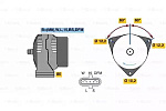 0986045290 BOSCH ГЕНЕРАТОР 28V, 100A